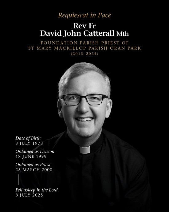 REV FR DAVID CATTERALL - REST IN PEACE