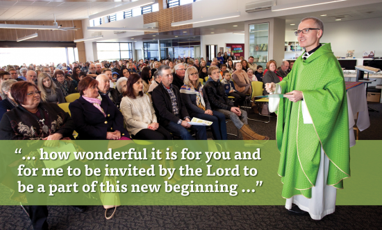 Joyous scenes as over 600 celebrate first Mass at Australia’s newest church in Oran Park - 19 July 2015